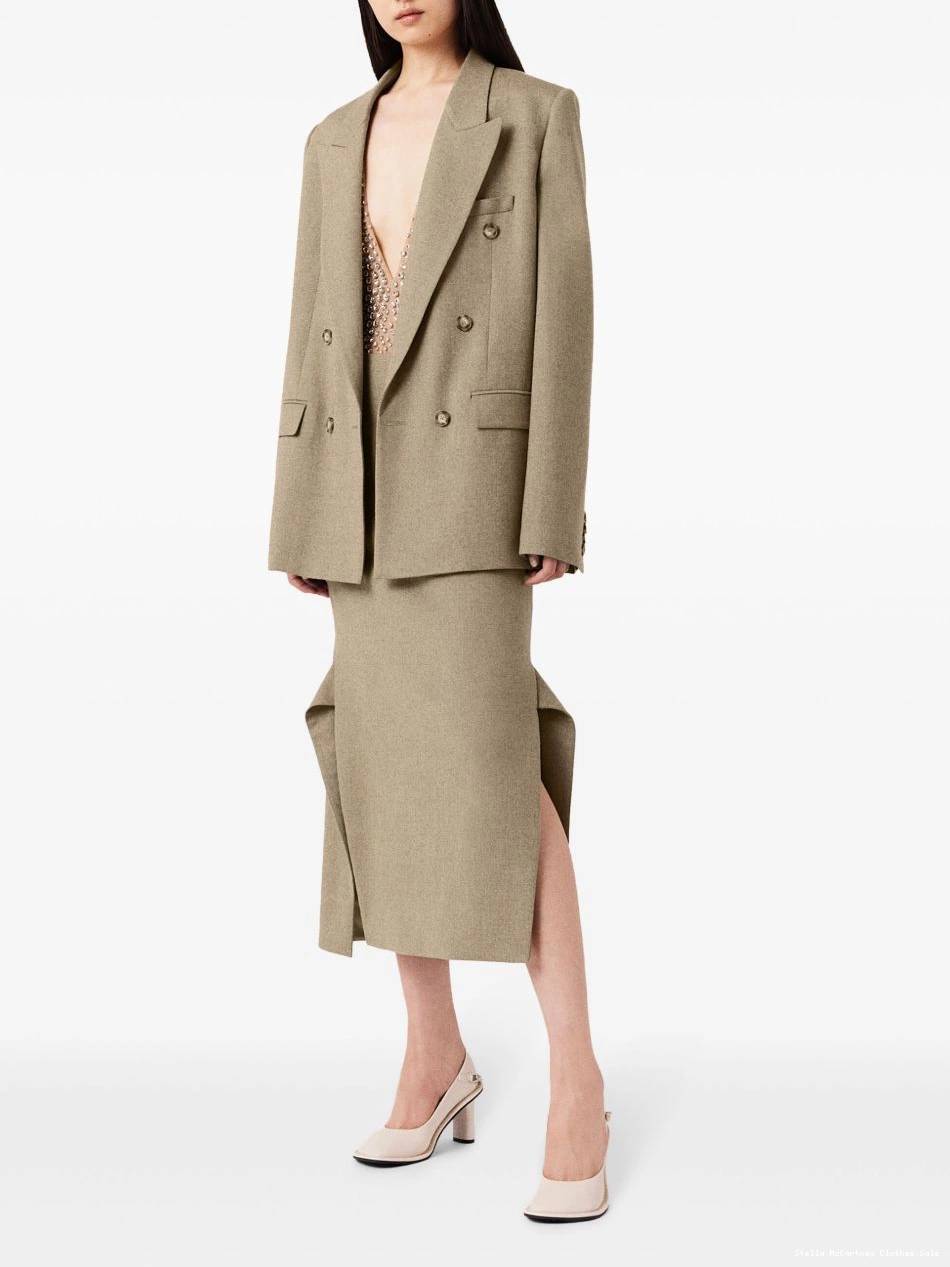 Cheap double-breasted blazer flannel Women Stella McCartney 0725